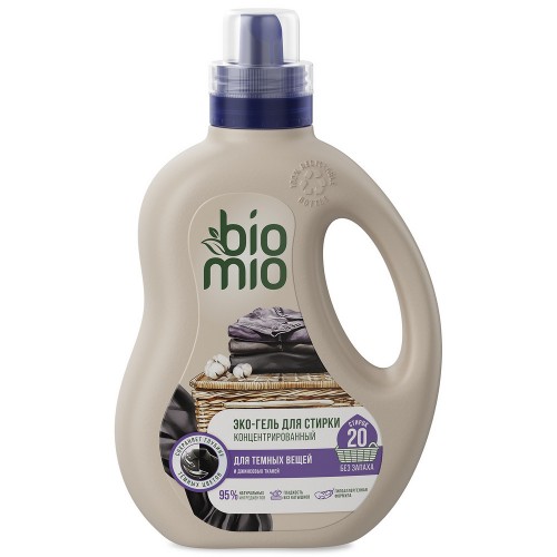 BioMio гель для стирки 900мл черных/темных/джинсовых тканей BIO-LAUNDRY GEL Black&Darks